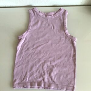 Suzette lavender lilac light purple ribbed tank top 92% nylon 8% spandex S/M